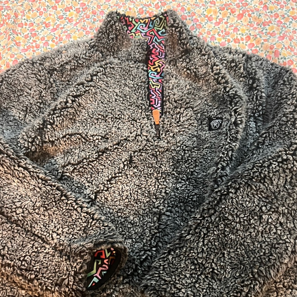 USA Palm reversible fleece